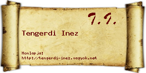 Tengerdi Inez névjegykártya